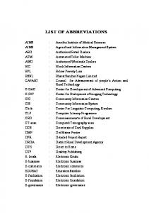 05_list of abbreviation.pdf - Shodhganga