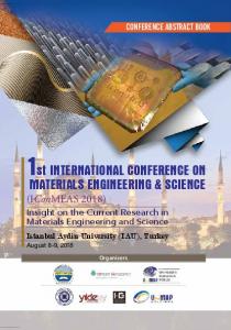 1st International Conference on Materials