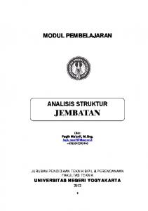 2. Modul Pembelajaran Analisis Struktur Jembatan.pdf - Staff UNY