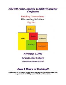 2013 Conference Brochure - Granite State College Education ...