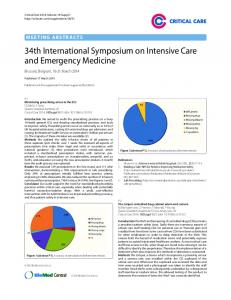 34th International Symposium on Intensive Care and