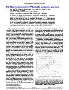 40% efficient metamorphic GaInP/GaInAs/Ge multijunction solar cells
