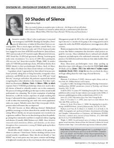 50 Shades of Silence