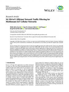 5G NB-IoT: Efficient Network Traffic Filtering for Multitenant IoT