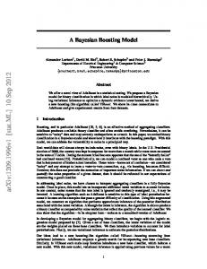 A Bayesian Boosting Model