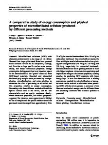 A comparative study of energy consumption and physical properties of ...