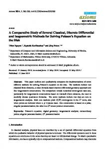 A Comparative Study of Several Classical, Discrete Differential ... - MDPI