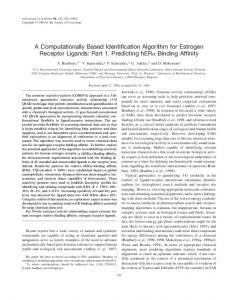 A Computationally Based Identification Algorithm for Estrogen ...