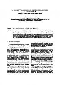 a conceptual study of model selection in ... - Semantic Scholar
