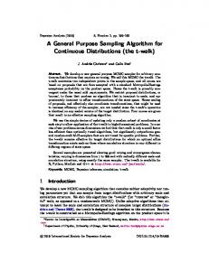 A General Purpose Sampling Algorithm for Continuous ... - Project Euclid