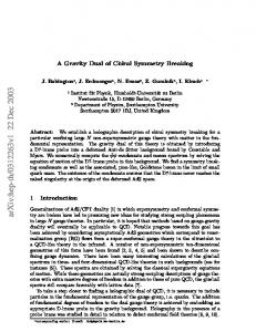 A Gravity Dual of Chiral Symmetry Breaking