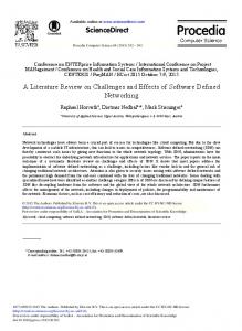 A Literature Review on Challenges and Effects of ... - Science Direct