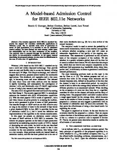 A Model-based Admission Control for IEEE 802.11e ... - IEEE Xplore