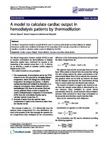 A model to calculate cardiac output in hemodialysis ... - Springer Link