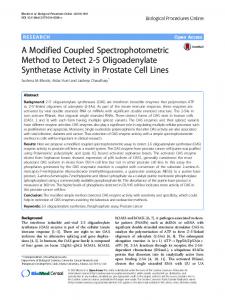 A Modified Coupled Spectrophotometric Method to Detect 2-5 ...