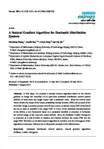A Natural Gradient Algorithm for Stochastic ... - Semantic Scholar