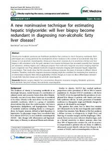 A new noninvasive technique for estimating hepatic ... - Springer Link