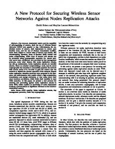 A New Protocol for Securing Wireless Sensor Networks Against Nodes ...