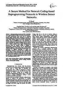 A Secure Method for Network Coding-based ... - MECS Press