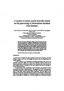 A system to extract social networks based on the ...