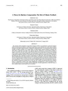 A Theory for Bjerknes Compensation - Atmospheric and Oceanic ...