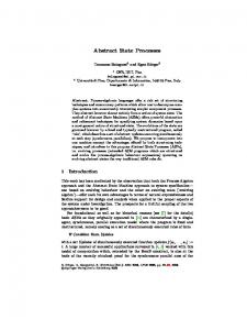 Abstract State Processes - Springer Link
