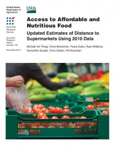 Access to Affordable and Nutritious Food: Updated ... - USDA ERS