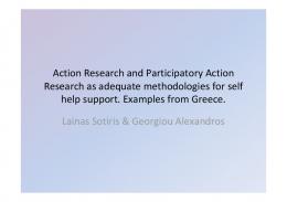 Action research and participatory action research as ...
