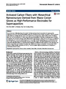 Activated Carbon Fibers with Hierarchical