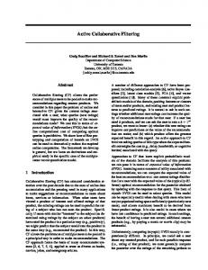 Active Collaborative Filtering - Semantic Scholar