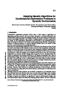 Adapting Genetic Algorithms for Combinatorial Optimization Problems ...
