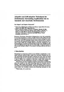 Adaptive and Self-adaptive Techniques for ... - Semantic Scholar