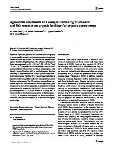 Agronomic assessment of a compost consisting of ...