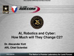 AI, Robotics and Cyber: How Much will They Change ...