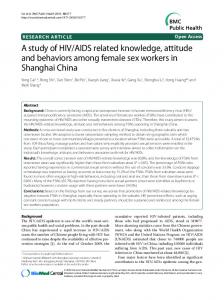 AIDS related knowledge, attitude
