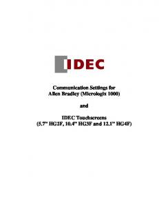 Allen-Bradley (Micrologix 1000) - Idec