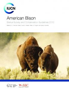 American Bison - IUCN Portals