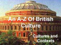 An A-Z Of British Culture