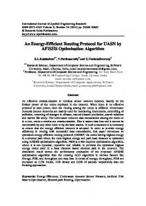 An Energy-Efficient Routing Protocol for UASN by