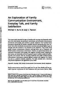 An Exploration of Family Communication Environment, Everyday ...