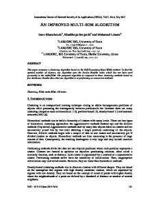 an improved multi-som algorithm - Semantic Scholar
