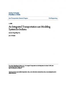 An Integrated Transportation use Modeling System for