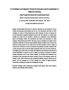 An Intelligent and Adaptive Virtual Environment and its Application in ...