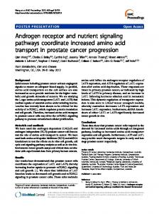 Androgen receptor and nutrient signaling ... - Semantic Scholar