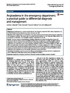 Angioedema in the emergency department - International Journal of ...