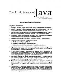 Answers to Review Questions