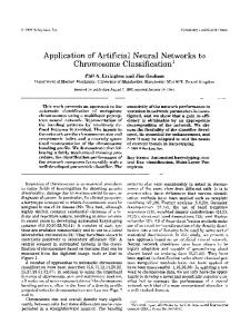 Application of artificial neural networks to ... - Wiley Online Library