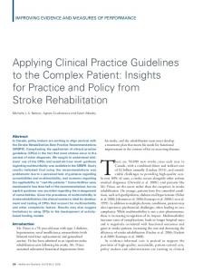 Applying Clinical Practice Guidelines to the Complex Patient: Insights ...