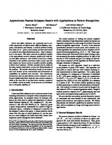 Approximate Nearest Subspace Search with ... - Semantic Scholar