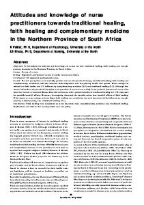 Attitudes and knowledge of nurse practitioners towards ... - Curationis